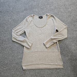 COA Sweater Womens Size Small Gray Lightweight Long Sleeve Tunic Capsule Casual